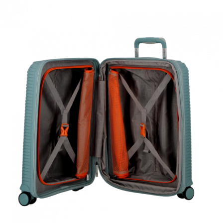 Expandable suitcase 4 wheels cabin 55 cm