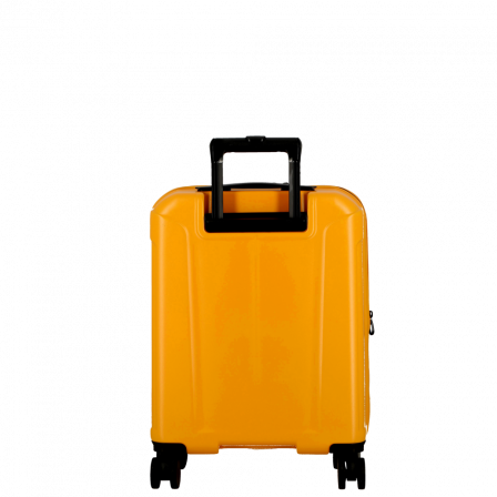 Valise jaune 4 roues cabine extensible 55cm largeur 40cm, collection Glossy de JUMP Bagages