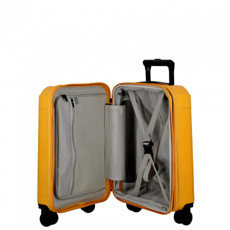 Valise jaune 4 roues extensible 67cm, collection Glossy de JUMP Bagages