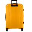Valise jaune 4 roues extensible 77cm, de la collection Glossy de JUMP Bagages