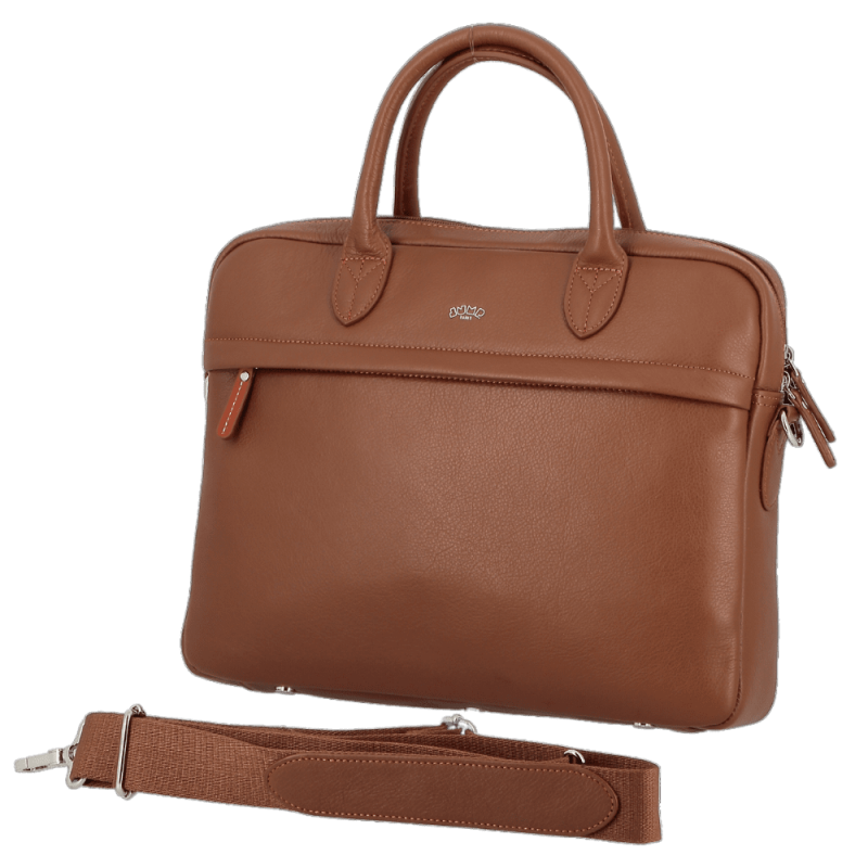 Serviette 1 soufflet 36 cm - portable 13" caramel UPPSALA CUIR| Jump® Bagages