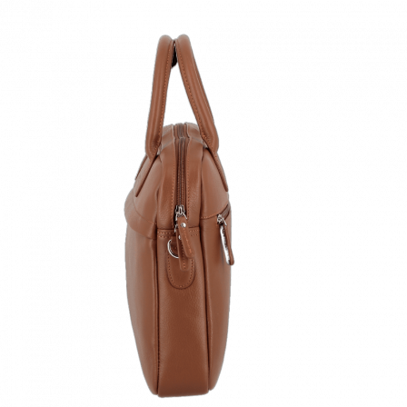 Serviette 1 soufflet 36 cm - portable 13" caramel UPPSALA CUIR| Jump® Bagages