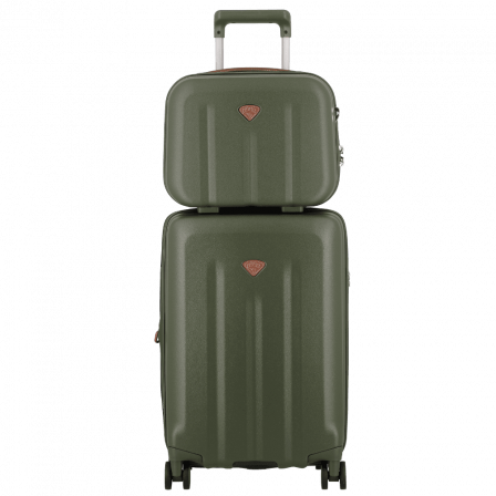 Valise 4 roues cabine extensible Universelle 55 cm vert mousse | Jump® Bagages