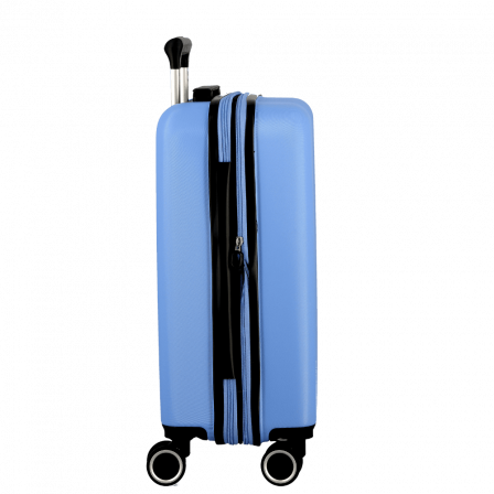 Valise Extensible 4 roues 55cm largeur 35cm bleu | Jump® Bagages
