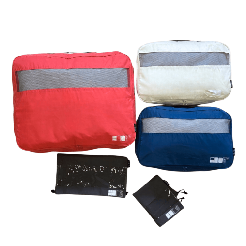 Set de 7 pochettes de voyage taille M| Jump® Bagages