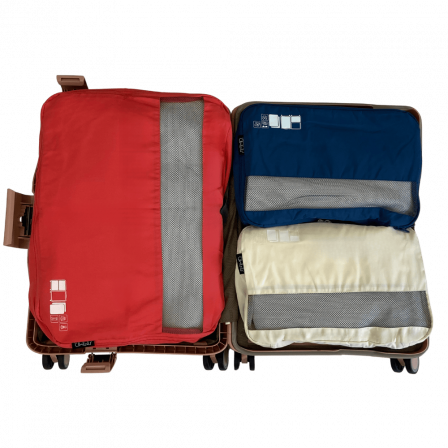 Set de 7 pochettes de voyage taille S| Jump® Bagages