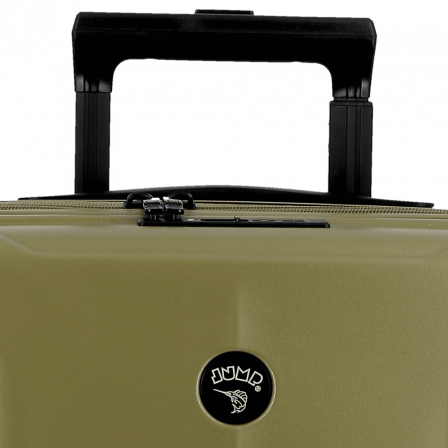 Valise olive 4 roues cabine extensible 55cm largeur 40cm, collection Glossy de JUMP Bagages