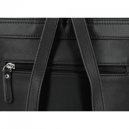 Sac à Dos Plat 30 cm noir UPPSALA CUIR | Jump® Bagages
