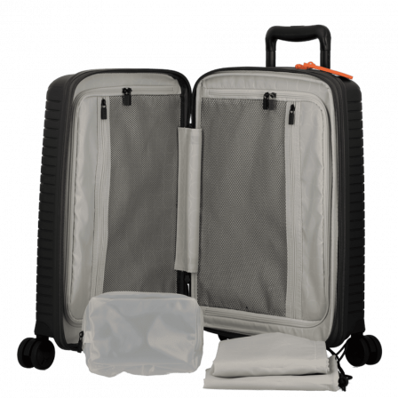Valise Gris Anthracite 4 roues Extensible 55x35x20/24 cm Évaé | Jump® Bagages