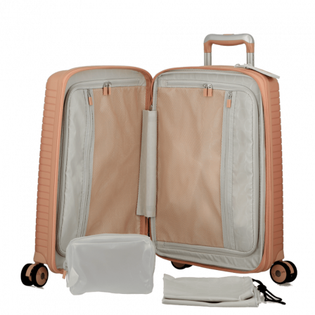 Valise Rose 4 roues Extensible 55x35x20/24 cm Évaé | Jump® Bagages