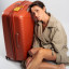 Valise Terracotta-Orange 4 roues Extensible 55x35x20/24 cm Évaé | Jump® Bagages