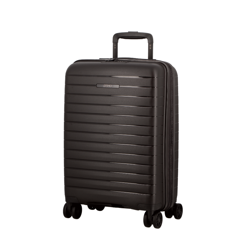 Valise Striper 4 roues extensible Ebène 55x35x20/24 cm
