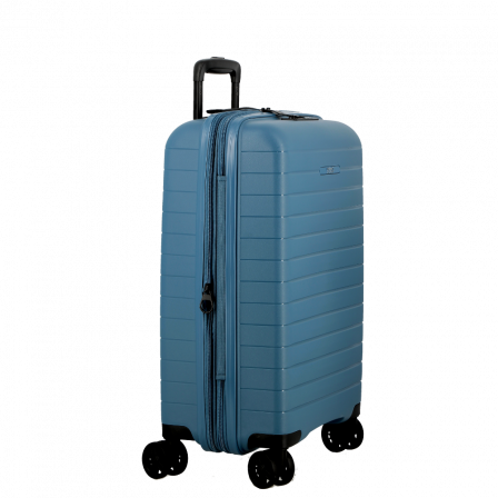 Valise Bleu 4 roues Extensible 55x35x20/24 cm Striper| Jump® Bagages