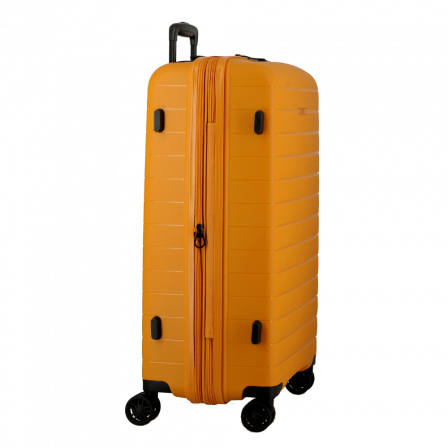 Valise Jaune 4 roues Extensible 66x44x26/30 cm Striper| Jump® Bagages