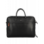 Serviette 2 soufflets 45 cm - Portable 17" noir UPPSALA CUIR| Jump® Bagages