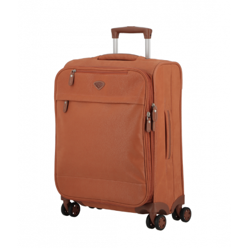 Valise 4 roues cabine extensible 55 cm terracotta UPPSALA | Jump® Bagages