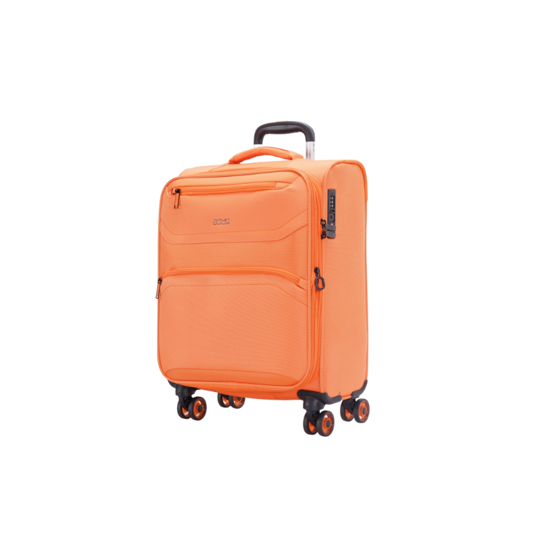 Valise Extensible 4 roues cabine 55x40x20/24 cm orange MOOREA 2 | Jump® Bagages