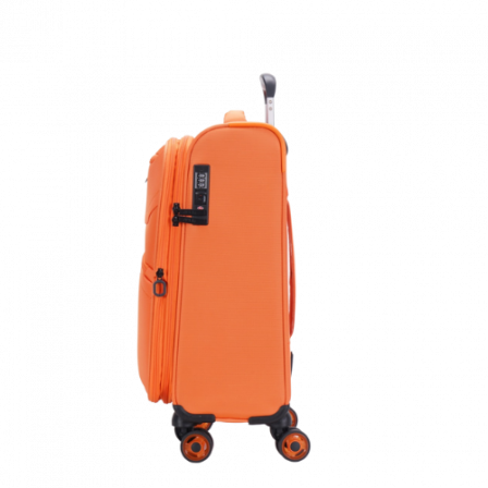 Valise Extensible 4 roues cabine 55x35x20/24 cm orange MOOREA 2 | Jump® Bagages