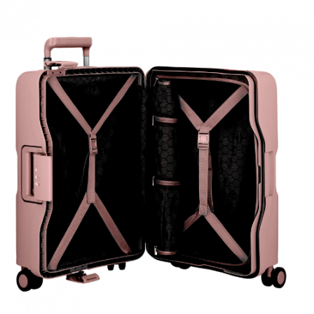Valise 4 roues Moyenne fermeture charnières 66 cm rose MAXLOCK | Jump® Bagages